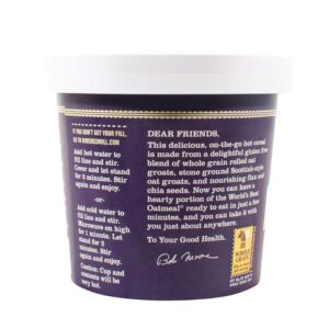 Bob's Red Mill Gluten Free Oatmeal  Blueberry & Hazelnut with Flax & Chia, 71g