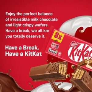 Nestle KitKat Chocolate Bars, 8x20.7g