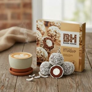 Baker House Coconut Petit Fours  9pcs Box, 225g