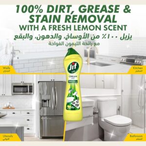 Jif Lemon Cleaning Cream  100% Dirt Removal, Special Price Promo Pack, 2x500ml