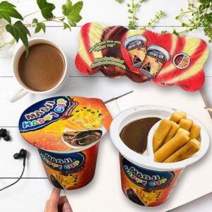 Meoji Happy Cup Biscuit & Chocolate Dip, 10x15g