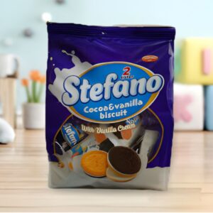 Stefano Cocoa & Vanilla Biscuits  With Vanilla Cream, 2-Color, 210g