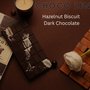 Choco Zen Hazelnut Biscuit Dark Chocolate Bar, 120g