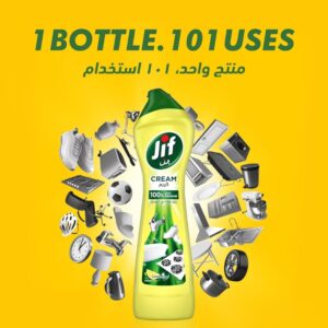 Jif Lemon Cleaning Cream  100% Dirt Removal, Special Price Promo Pack, 2x500ml