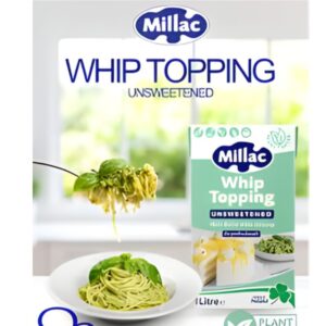 Millac Unsweetened Plant-Based Whip Topping, 1L