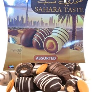 Sahara Taste Assorted Chocolate-Covered Dates with Nuts, 400g