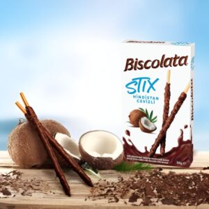 Biscolata STIX Coconut  Milk Chocolate Coated Biscuit Sticks, 36g