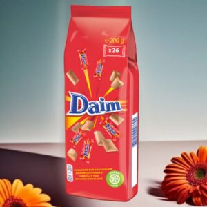 Daim Pralines Crunchy Almond Caramel Covered in Milk Chocolate, 200g (26pcs)
