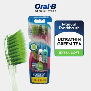 Oral-B Gum Care Green Tea Ultrathin Toothbrushes, 3-Pack