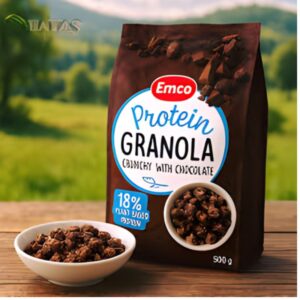 Emco Protein Granola Crunchy with Chocolate, 500g