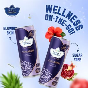 Hayatna Collagen Hibiscus & Pomegranate Drink, 250g Can