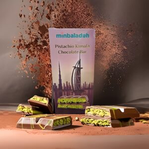 Minbaladeh Pistachio Kunafa Chocolate Bar, 190g