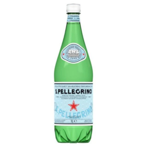 S.Pellegrino Sparkling Natural Mineral Water, 6 x 1L