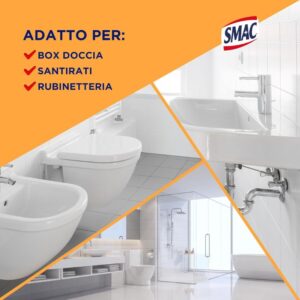 SMAC Sgrassatore Scioglicalcare Profumato  Multi-Surface Spray Cleaner, Anti-Limescale & Streak-Free, 650ml