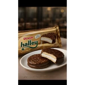 Ülker Halley Milk Chocolate Coated Marshmallow Biscuit, 66g