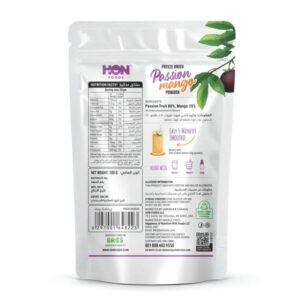HON Foods Freeze-Dried Passion Mango Powder, 100g