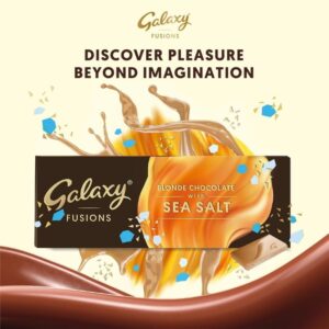 Galaxy Fusions Sea Salt with Blonde Chocolate Bar, 35g