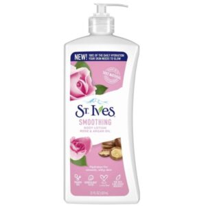 St. Ives Smoothing Body Lotion Rose & Argan Oil, 621ml St. Ives Smoothing Body Lotion Rose & Argan Oil, 621ml