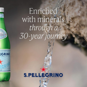 S.Pellegrino Sparkling Natural Mineral Water, 6 x 1L