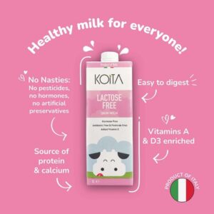 Koita Lactose-Free Skim Milk  Product of Italy, 1L