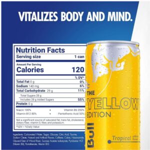 Red Bull Energy Drink  The Yellow Edition, Tropical, 250ml