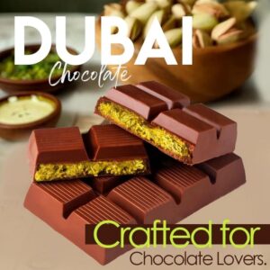 CHemex Dubai Chocolate Kunafa Pistachio, 100% Natural, 200g