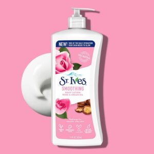 St. Ives Smoothing Body Lotion  Rose & Argan Oil, 621ml