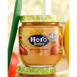Hero Baby Apple Compote  No Added Sugar 4+ Months, 125g