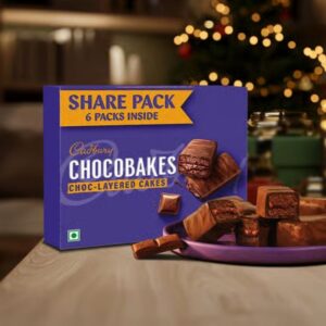 Cadbury Chocobakes Choc-Layered Cakes Share Pack 6, 114g