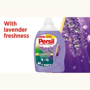 Persil Power Gel Laundry Detergent  Original & Lavender, Special Offer Twin Pack, 2x2.9L