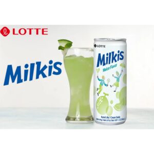 Lotte Milkis Melon Flavor  Korea's No.1 Cream Soda, 250ml