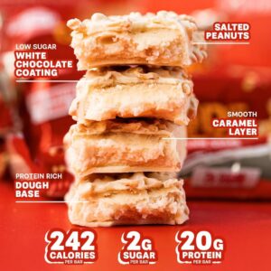 Grenade White Chocolate Salted Peanut High Protein Bar Low Sugar, 60g