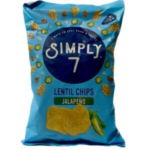 Simply7 Chips Lentil Jalapeno, 103g