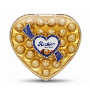 Arabian Delicious Heart-Shaped Chocolate Gift Box, 325g Arabian Delicious Heart-Shaped Chocolate Gift Box, 325g