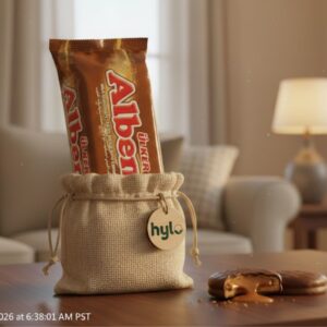 Ulker Albeni Milk Chocolate Coated Biscuit with Caramel 8 Pieces, 344g