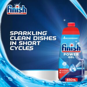 Finish Power Gel Dishwasher Detergent, 26 Washes, 650ml