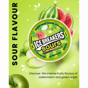 Ice Breakers Sours Watermelon & Green Apple, 42g