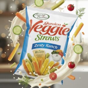 Sensible Portions Garden Veggie Straws Zesty Ranch, 120g