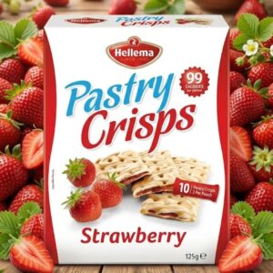 Hellema Pastry Crisps Strawberry, 125g
