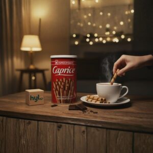 Papadopoulos Caprice Hazelnut & Cocoa Wafer Rolls, 250g