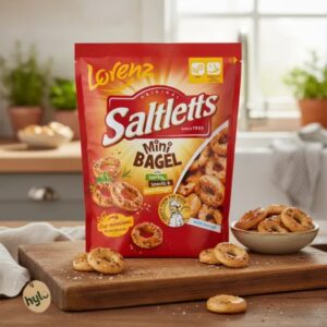 Lorenz Saltletts Original Mini Bagel with Herbs, Seeds & Sourdough, 100g