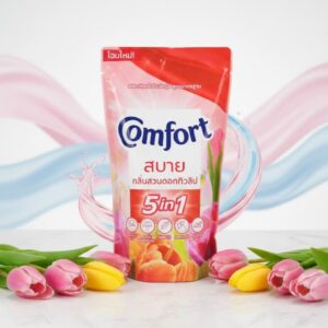 Comfort Fabric Softener  Tulip Garden Scent 5-in-1 Formula, 500ml