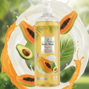 Earthgenix Papaya & Avocado Body Wash, 1000ml