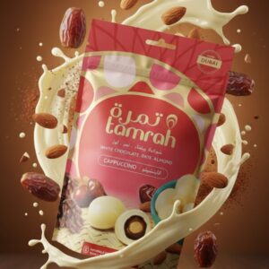 Tamrah White Chocolate Date Almond Cappuccino, 100g