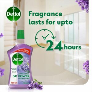 Dettol Lavender Anti-Bacterial Floor Cleaner, 3L + 900ml