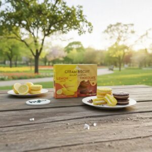 Jawa Cream Biscuits Lemon & Chocolate, 250g