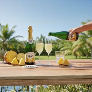 May Gold Pineapple Sparkling Juice, 750ml