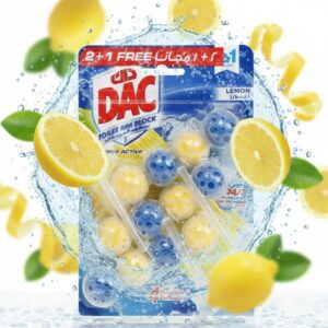 DAC Toilet Rim Block Power Active Lemon, 3x50g (2+1 Free)