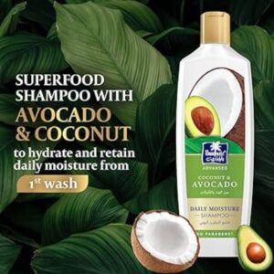 Parachute Advansed Coconut & Avocado Daily Moisture Shampoo  Twin Pack 2x,  340ml