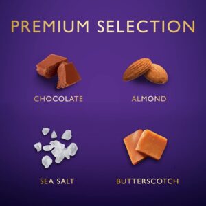 Cadbury Miniatures Festive Edition  Almond, Sea Salt & Butterscotch, 200g